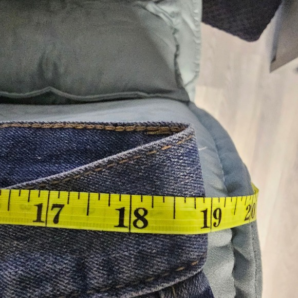 Vintage Genes Mens 36x32 Slim Fit Blue Wash Denim Jeans - Picture 6 of 8